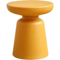 [en.casa] Beistelltisch Posio 44xØ40 cm Gelb