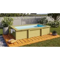 Karibu Massivholzpool kdi Schwimmbecken Gartenpool