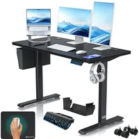 Kesser KESSER® Höhenverstellbarer Schreibtisch elektrisch Ergonomisch Steh-Sitz Schreibtisch 3-Funktions-Memory