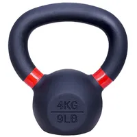 IVOL Kettlebell Gusseisen 4 kg - Schwarz mit Rot