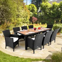 CASARIA CASARIA® Gartenmöbel Set 8 Stühle inkl. 7cm Auflagen