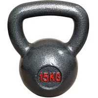 IVOL Kettlebell aus Gusseisen - Fitness Kugelhantel - 15kg