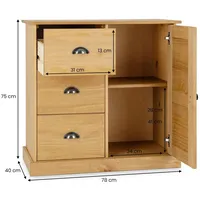 Idimex Kommode Veneta 78 x 75 x 40 cm
