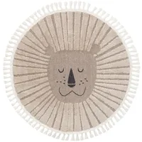 Lytte Kinderteppich, Beige, ø 120 cm, rund - Teppich