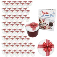 Mambocat 100er Set Sturzglas 230ml Einmachglas TO82 Geschenk Deckel