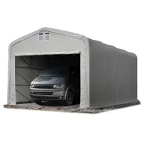 TOOLPORT 5x8m Zeltgarage 5x8 m Lagerzelt Carport Torgröße 4,1x2,5