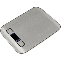 ChiliTec Küchenwaage CT KW-5, bis 5kg, digital, silber, Metall,