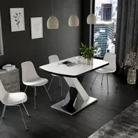Vicco Chinto 120 x 76 x 80 cm schwarz/weiß
