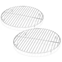 Homikit Rund Abkühlgitter 2er-Set, Edelstahl Kuchengitter Auskühlgitter zum Backen