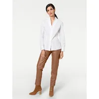 Heine Langarmbluse HEINE, Damen, Gr. 34, weiß, 97% Baumwolle,