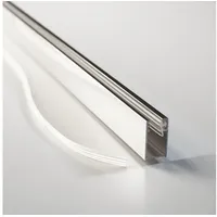 WITEN&NOCK Wandanschlussprofil aus Aluminium für Dusche Glaswand 6-8 mm