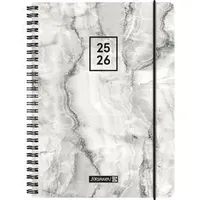 Brunnen Schülerkalender Grey Marble, Jahr 2025/26, ab 5. Klasse,