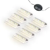 Kalb LED Glaskantenbeleuchtung LED Glaskantenbeleuchtung Clip Set 3000K/5000K Transparent