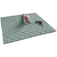 SanoSoft Krabbeldecke Mintgrün, Füllung: Vlies, Quadratisch, 120x120 cm, Oeko-Tex®