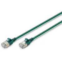 Digitus CAT 6A F-FTP Slim Patchkabel, 1,5m, Grün