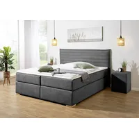 Home Affaire Boxspringbett HOME AFFAIRE ""Östermoor"", grau (anthrazit), B:178cm