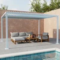 Sweeek Bioklimatische Pergola mit Lamellendach Palace 3x4m weiß