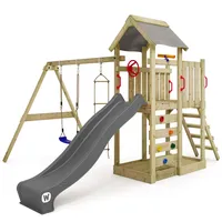 Wickey Spielturm Klettergerüst MultiFlyer mit Schaukel & Rutsche, Kletterturm
