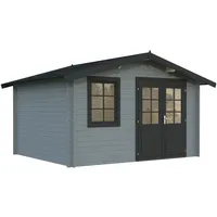 Palmako Gartenhaus Klara 10,4 m2 - 28 mm Grau