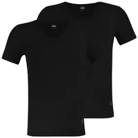 Boss Modern Kurzarm-unterhemd Mit V-ausschnitt 2 Einheiten - Black