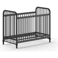58 aufm Kessel Babybett Kay 131x71x102 Gitterbett Metall Schwarz