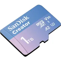 SanDisk Creator R190/W130 microSDXC 1TB Kit, UHS-I U3, A2,