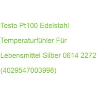 TESTO Pt100 Edelstahl Temperaturfühler für Lebensmittel silber