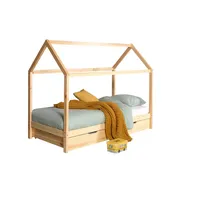 58 aufm Kessel Hausbett Kapua 208x98x159 Kinderbett Spielbett Massivholz