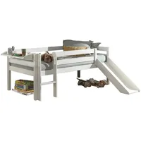 58 aufm Kessel Kojenbett mit Rutsche Karolina 208x175x83 Massivholz