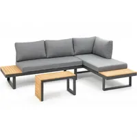Greemotion Lounge Set 3-tlg. Anthrazit/Grau