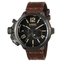 U-Boat 8805 Herrenuhr Capsule Titanium BK BE 50mm 10ATM
