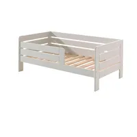 58 aufm Kessel Juniorbett Karie 144x70x56 Kinderbett MDF Weiß