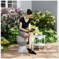 Outsunny Outsunny-Gartenhocker-Ø33 x 45,5 cm Garten Hocker
