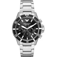 Emporio Armani AR11360 Diver Zifferblatt Schwarz Herrenuhr NEU