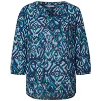 Cecil Langarmbluse in universal blue - Multicolour|Blau