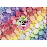 Folia Pompons farbsortiert Jumbo Pastell Ø 1,5 - 4,0