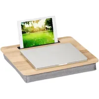 Relaxdays Laptopkissen mit Handyhalter, BxT: 46 x 35 cm,