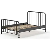 58 aufm Kessel Metallbett Kay 147x207x110 Einzelbett Metall Schwarz