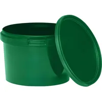 Benbow Eimer mit Deckel 0,5l Grün - lebensmittelecht, stabil,
