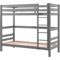 Others Etagenbett Karolina 210x105x182 Hochbett Massivholz grau | Grau