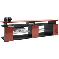 Vladon Lowboard, Bordeaux, Holzwerkstoff, 138.5x39x39 cm, Wohnzimmer, Wohnwände, Lowboards,