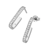 GIORGIO MARTELLO MILANO Ohrstecker mit Zirkonia, Silber 925 Onesize