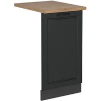Vicco Geschirrspülblende R-Line, 45 cm, AP Eiche, Anthrazit Landhaus/Anthrazit,
