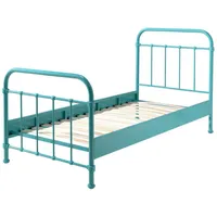58 aufm Kessel 58aufmkessel Metallbett, Türkis Metall 90x200 cm,