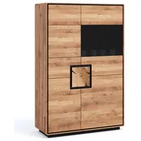 Main Möbel Highboard 100x151cm Kommode Massivholz Eiche Wildeiche geölt