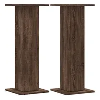VidaXL Lautsprecherständer 2 Stk. Braun Eichen-Optik 30x30x80 cm