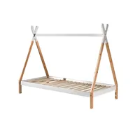 58 aufm Kessel Zeltbett Karyn 2 206x98x158 Kinderbett Massivholz