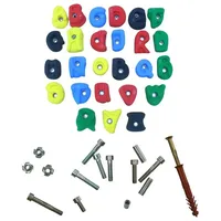 Sport-Thieme Klettergriff-Set ABC Mit Befestigungsmaterial für Indoor-Kletterwand"
