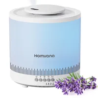 Homvana Luftbefeuchter Schlafzimmer, 1,8L Top-Fill Kühlnebel Klein Luftbefeuchter Baby,