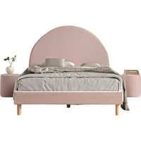 58 aufm Kessel Polsterbett mit Hocker Karlotta 147x212x132 Holzwerkstoff